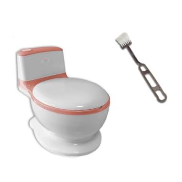 Imagem de Troninho Privadinha Assento Redutor Infantil Desfralde Penico Antiderrapante Confortável Toki Baby (Rosa)