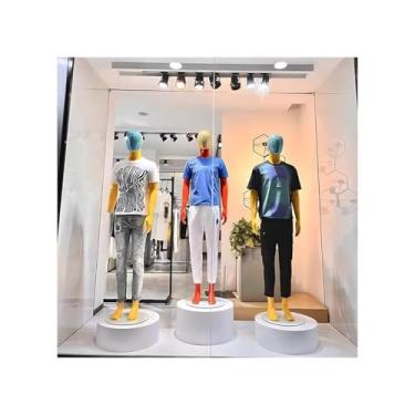 Imagem de Base de pedestal de exibição de cilindro redondo para manequins de janela, 80 x 10 cm (31,5 x 3,9 pol.) - Perfeito para mesa de casamento, vitrine de sobremesa, transmissão ao vivo e eventos