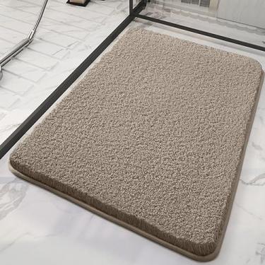 Imagem de Tapetes de banho luxuosos, tapetes macios e felpudos, microfibra super absorvente, pelúcia fofa, lavável na máquina, antiderrapante, ideal para chuveiro e banheira, perfeito para decoração de casa