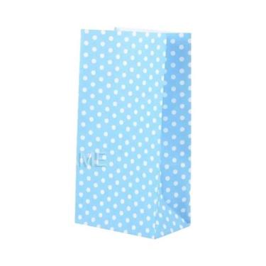 Imagem de Sacos De Papel Coloridos Com Bolinhas, 50 Peças, 18x9x6cm, Sacos Para 