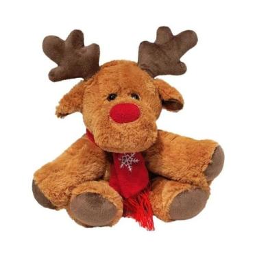 Imagem de Cachecol De Pelúcia De Rena Macio E Fofo, Decoração De Festa De Natal,
