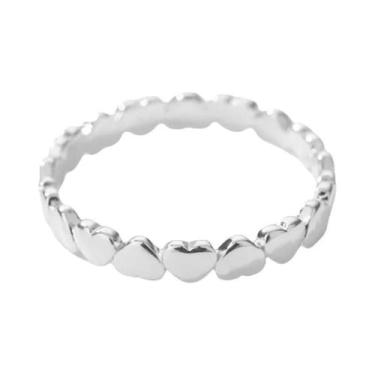 Imagem de Anel De Noivado Em Ouro Com Coração Para Mulheres, Joia De Moda Estéti