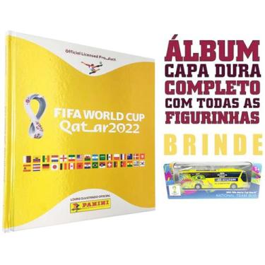 Imagem de Album Ouro Copa Do Mundo Com 670 Figurinhas Fifa Bus Brasil - Panini