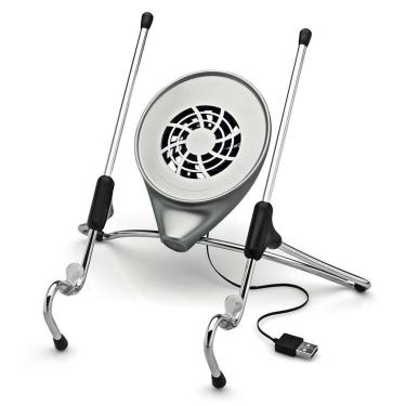 Imagem de Suporte Ergonômico Octoo Uptable para Notebook com Cooler - Cromado/Cinza  UPC-01-Unissex