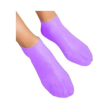Imagem de Meias De Silicone Hidratantes Para Pés Secos E Rachados, Ferramenta De