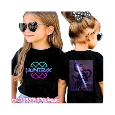 Imagem de Camisetas De Algodão Com Estampa Gráfica Kids Y2k Kpop Demon Hunters H