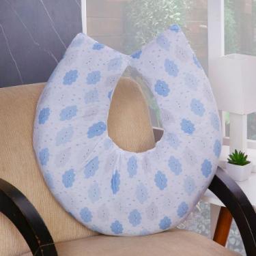 Imagem de Almofada para Amamentação de Bebê Menino com Capa Removível - AVM Enxo