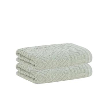 Imagem de Kit 2 Toalha Banhão Buddemeyer Olimpo Jacquard Extra Soft, Verde claro