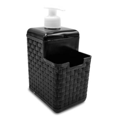 Imagem de Organizador Dispenser com Dosador Detergente e Porta Esponja - INJEPLA