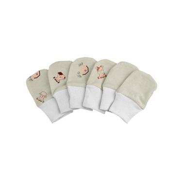 Imagem de Kit Luvas para Recém Nascido 3 Pares Bublim, Fazendinha
