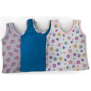 Imagem de Kit Camisetas Regata bebe recém nascido infantil em Malha 100 Algodão 