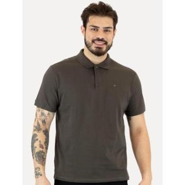 Imagem de Polo Ellus Masculina Piquet Classic Easa Cinza Médio-Masculino