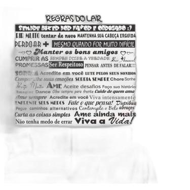 Imagem de Adesivos Decorativo Regras Do Lar Com Palavras Motivacional