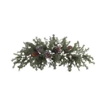 Imagem de Decoração De Árvore De Natal Com Folhas De Pinheiro Artificial De 65CM