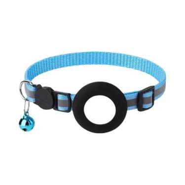 Imagem de Coleira Refletiva Para Gatos E Cães Com Suporte Para AirTag - Acessóri
