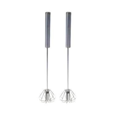 Imagem de Batedor De Ovos De Aço Inoxidável Durável, Misturador Semi-Automático 