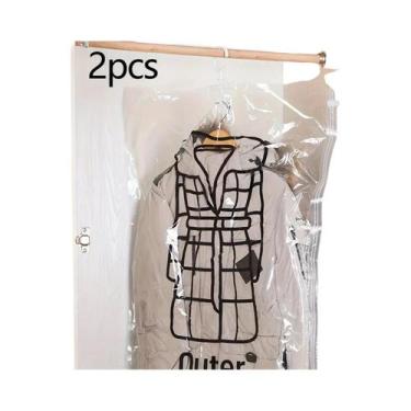 Imagem de Sacos De Armazenamento a Vácuo Para Roupas, Reutilizáveis E Que Econom