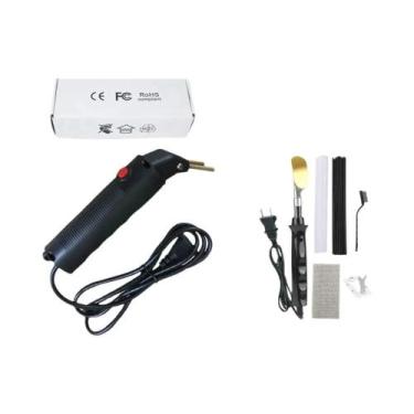 Imagem de Kit de soldagem de plástico para reparo do carro, pistola de ar quente
