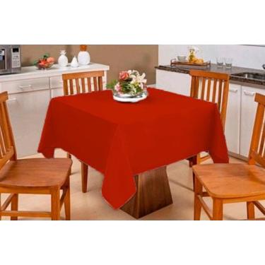 Imagem de 15 Toalha De Mesa 1,50 x 1,00 Tecido Oxford - Poli, Vermelho