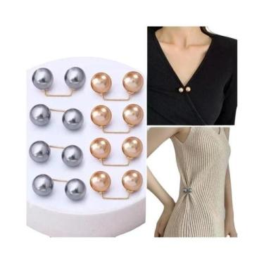 Imagem de 8 Peças De Alfinetes De Segurança Antiderrapantes Com Pérolas, Broches