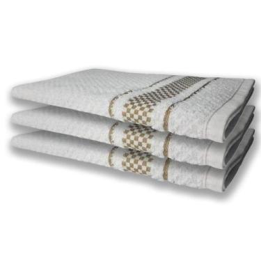 Imagem de 3 Panos De Prato Atoalhado Felpudo Marrom - TOALHAS SHOW