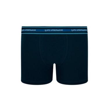 Imagem de Cueca Infantil Boxer Lupinho 141-003, Azul marinho, GG