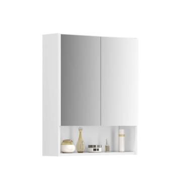 Imagem de Armário Espelheira Troia com 2 Portas e Nicho Organizador