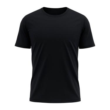 Imagem de Camiseta Básica Masculina Dry Lisa Tradicional Poliéster Confortável Treino-Unissex