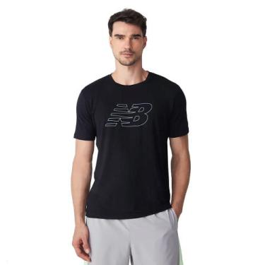 Imagem de Camiseta Masculina New Balance Athletics Graphic Preto, Preto, GG