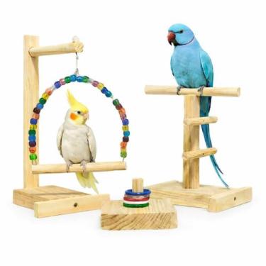 Imagem de Parquinho Playground Kit Diversão para Calopsita Agapornis Ring neck P