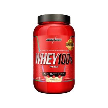 Imagem de Super whey 100 pure integralmedica baunilha pote 900g, 900g, Baunilha