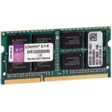 Imagem de Memória Kingston, 8GB, 1333MHz, DDR3, Para Notebook - KVR1333D3S9-8G