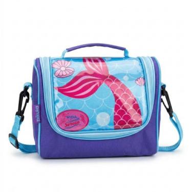 Imagem de Lancheira Infantil Térmica Bolsa Escolar Juvenil Transversal Grande Me