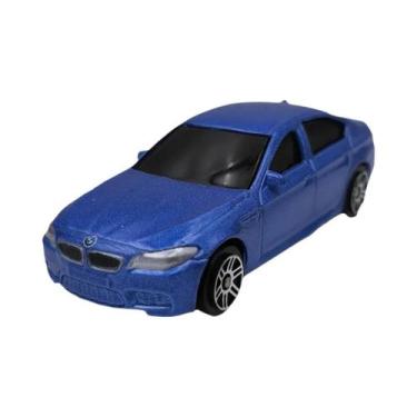 Imagem de Miniatura Preta RMZ De Carro BMW M5 Em Metal Fundido Com Mecanismo Des