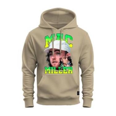 Imagem de Moletom Algodão Estampado Premium Bolso E Capuz Mac Miler Cigarro-Unissex
