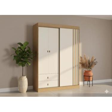 Imagem de Guarda-roupa 3 Portas 2 Gavetas Aspen - THB Móveis