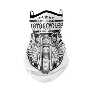 Imagem de Máscara Protetora Solar Retrô Anti-UV Para Motociclismo De Verão, Lenç