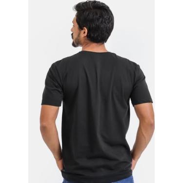 Imagem de Camiseta Básica Masculina Reforçada Ombro a Ombro Algodão - Techmalhas