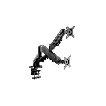 Imagem de Suporte de Mesa Articulado para 2 Monitores de 17" a 32" FlexiSpot F5D, Ajustes com Pis...