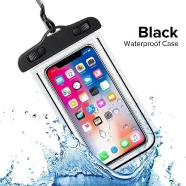 Imagem de Capa Celular Bolsa Case A Prova Dágua Transparente Cor Universal Praia