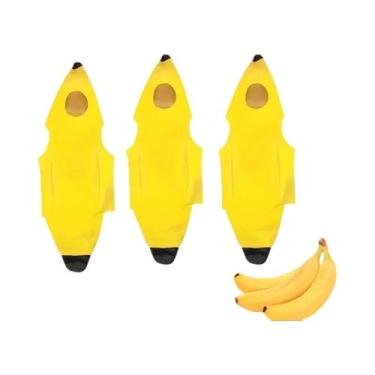 Imagem de Fantasia De Banana Para Crianças E Adultos, Fantasia De Fruta Para Hal