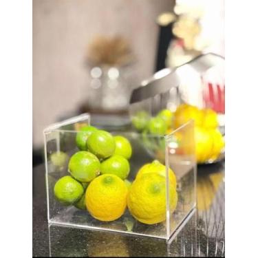 Imagem de Caixa Organizadora em Acrílico Cristal 3mm - 20cm x 20cm x 15cm - PRON