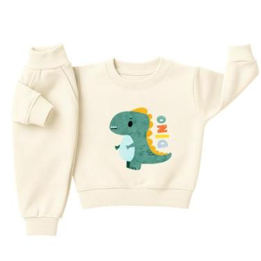 Imagem de Conjunto Moletom Infantil Bebê Menino Peluciado Roupa Inverno Flanelad