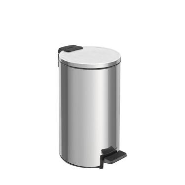 Imagem de Lixeira Com Pedal Tramontina Loop Inox Acabamento Polido E Balde Interno 5l - Tramontin...
