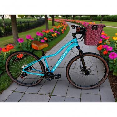 Imagem de Bicicleta Aro 29 Feminina Absolute Hera Retrô Vintage Confortável 21v Cesta Selim 2 Mol...