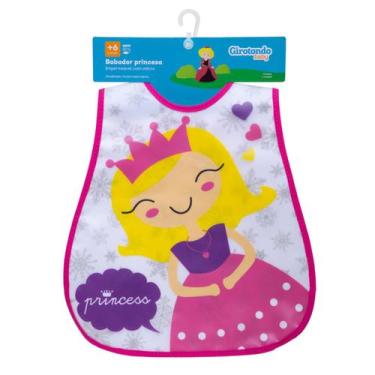 Imagem de Babador Impermeável Atoalhado tiras autocolantes Princesa Girotondo