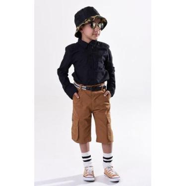 Imagem de Bermuda Cargo Sarja  - Código Kids, 04