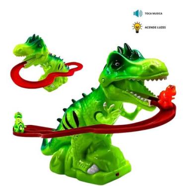 Imagem de Pista Corrida Escorregador Dinossauro Com Luzes E Música - Rick Import