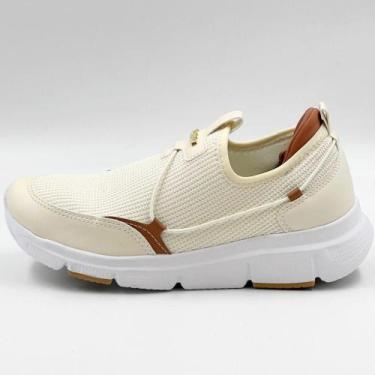 Imagem de Tênis Comfortflex Casual Slip Feminino, 37, Cacau