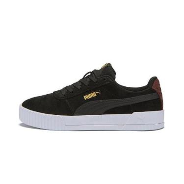 Imagem de Tênis Puma Carina BDP Black/Aubergine/Team Gold, Preto, 34